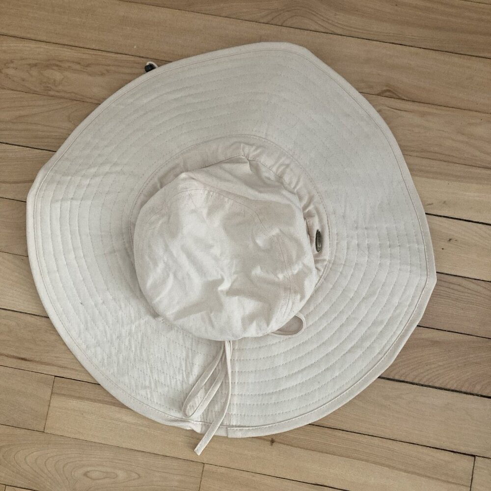 Coolibar UPF sun Hat Brim Tan One Size